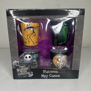NIB! Disney Tim Burton's Nightmare Before Christmas Shot Glasses - Set of 4